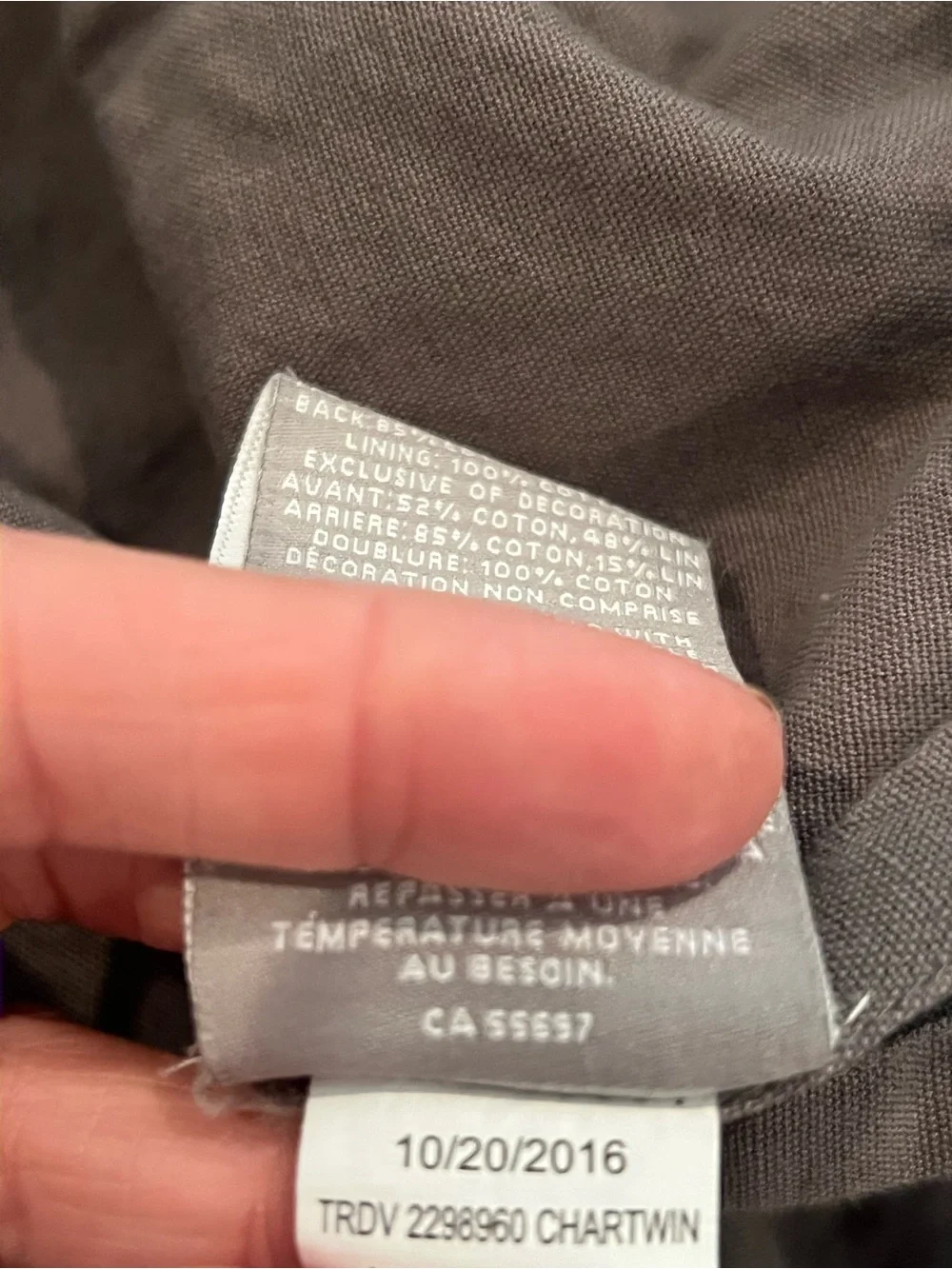 Restoration Hardware Teen Linen Twin Duvet